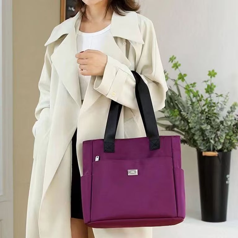 New Korean Fashion Handbag Mom Women's bag canvas high-end texture Large capacity Shoulder #3515