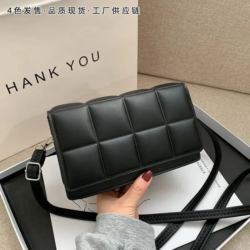 Korean Fashion Shoulder Sling Square Stripes Bag #2897