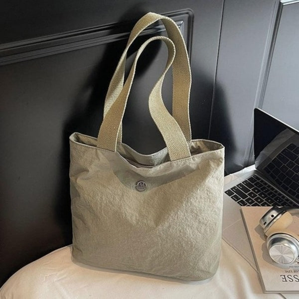 Tote Bag for Woman Shoulder Plain with Zipper Closure #3650