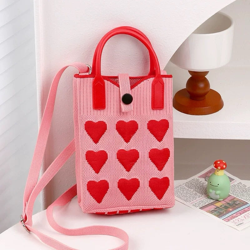 Sling Bag For Women Knitted Mini Mobile Phone Square Small Crossbody Cute sling Bags 3669