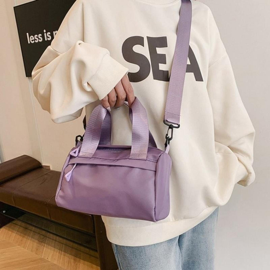 Small Duffle Bag Unisex with Multi Pockets Adjustable Shoulder and Crossbody Bag #3655