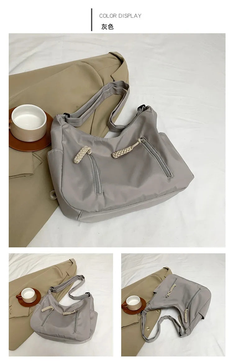Crossbody Bag for Men and Women Nylon Messenger Bags Multiple Pockets Student 3627