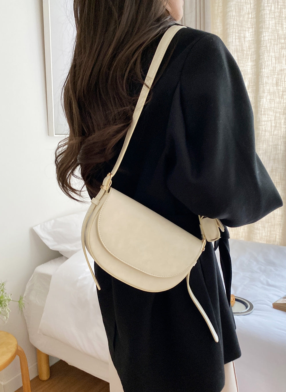 2in1 Candy-colored Ladies shoulder bag Small Saddle Bag Designer Stylish Flap Bag for Woman 3565