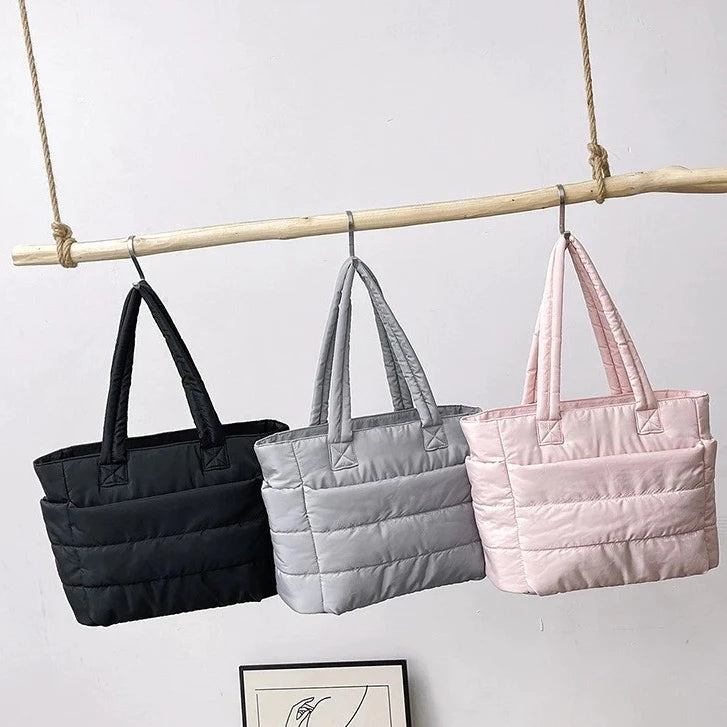 Tote Bag for Women Lightweight Puffy Handbag Travel Shoulder Sport Gym Yoga Bags #3628