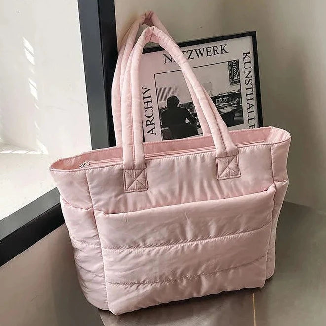 Tote Bag for Women Lightweight Puffy Handbag Travel Shoulder Sport Gym Yoga Bags #3628