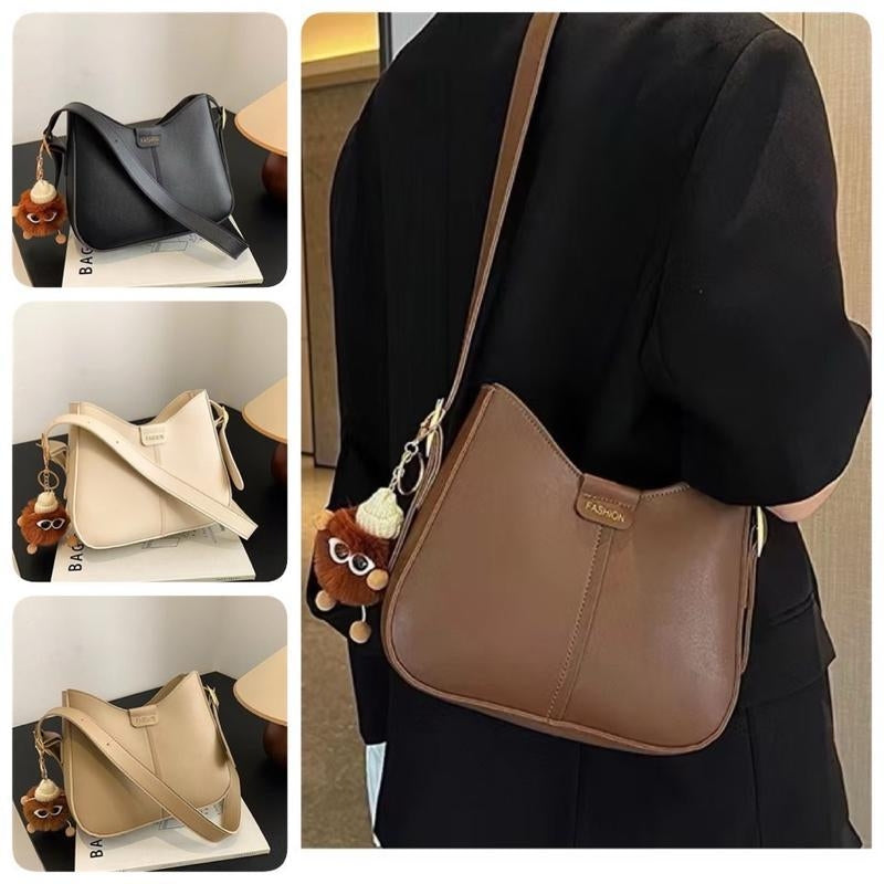 Sling Bag for Woman Casual Messenger PU Leather Shoulder Bags Adjustable Strap For Students #3703