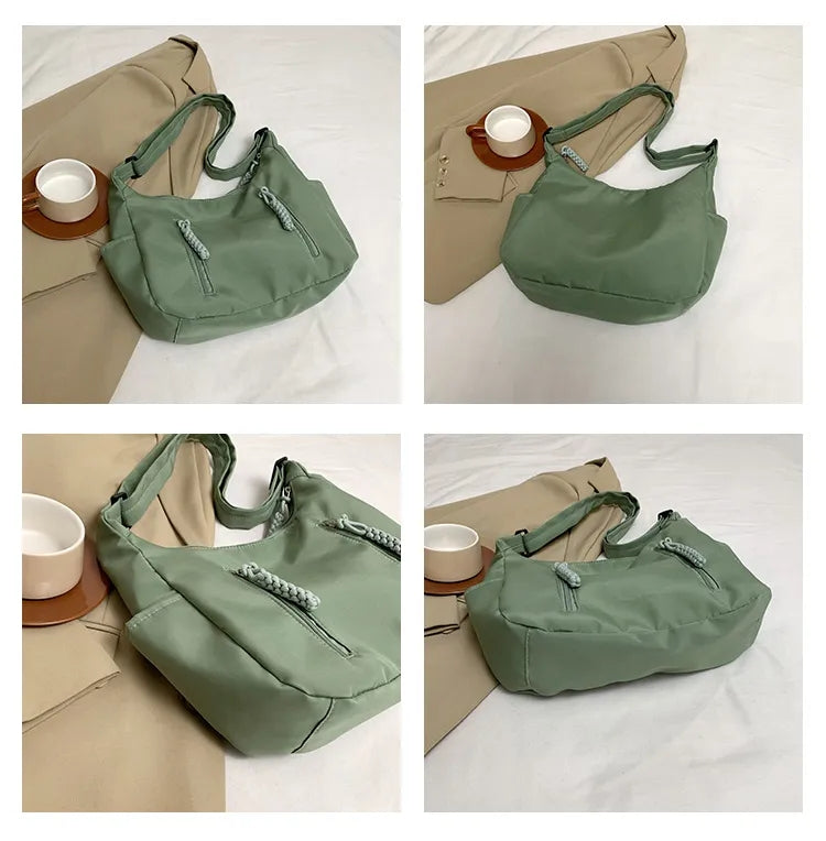 Crossbody Bag for Men and Women Nylon Messenger Bags Multiple Pockets Student 3627
