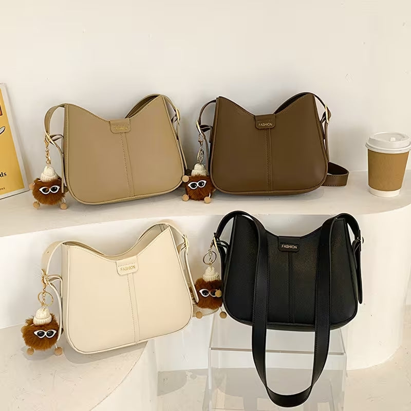 Sling Bag for Woman Casual Messenger PU Leather Shoulder Bags Adjustable Strap For Students #3703
