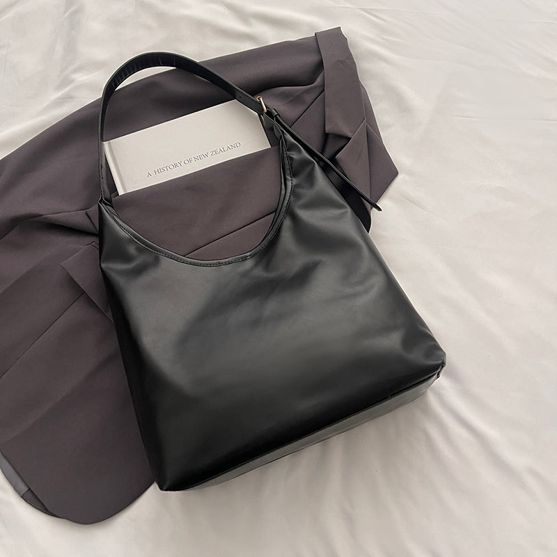 Retro Soft Leather Women Shoulder Bag Large Capacity Office College Bags 3619