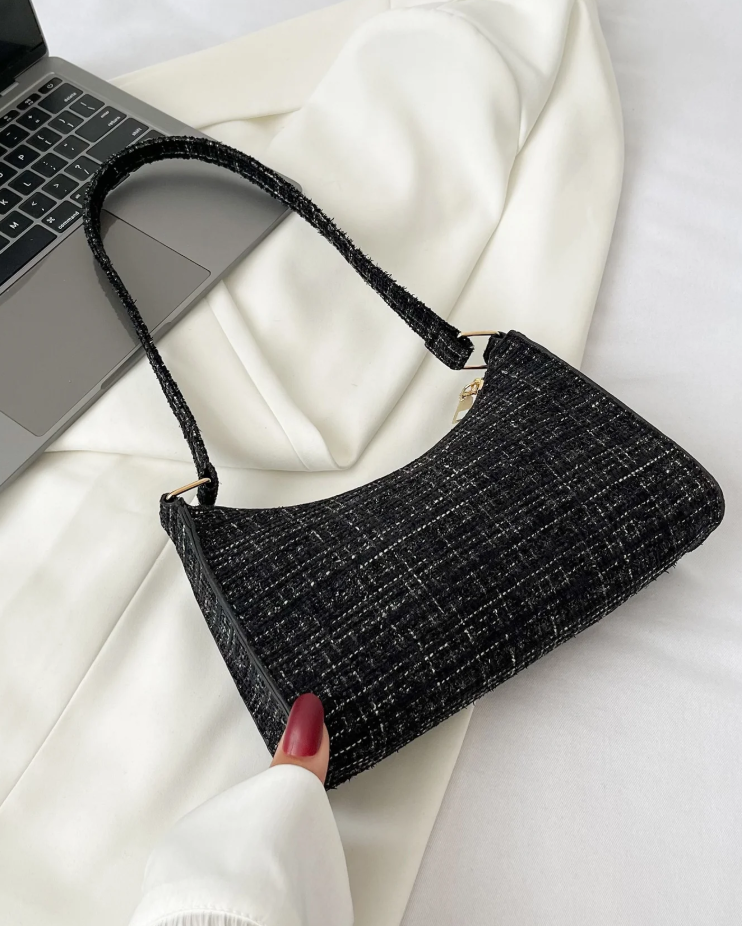 Women's Fashion Shoulder Bag Plaid Pattern Handbag Casual Underarm Bag For Women #3631