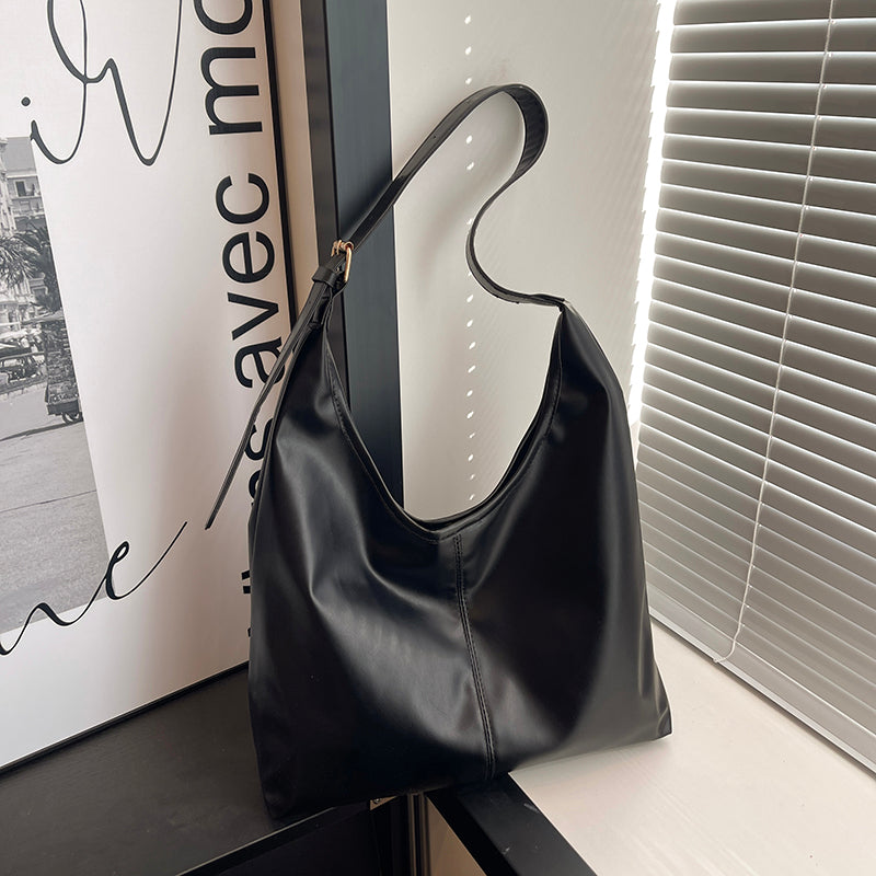 Retro Soft Leather Women Shoulder Bag Large Capacity Office College Bags 3619