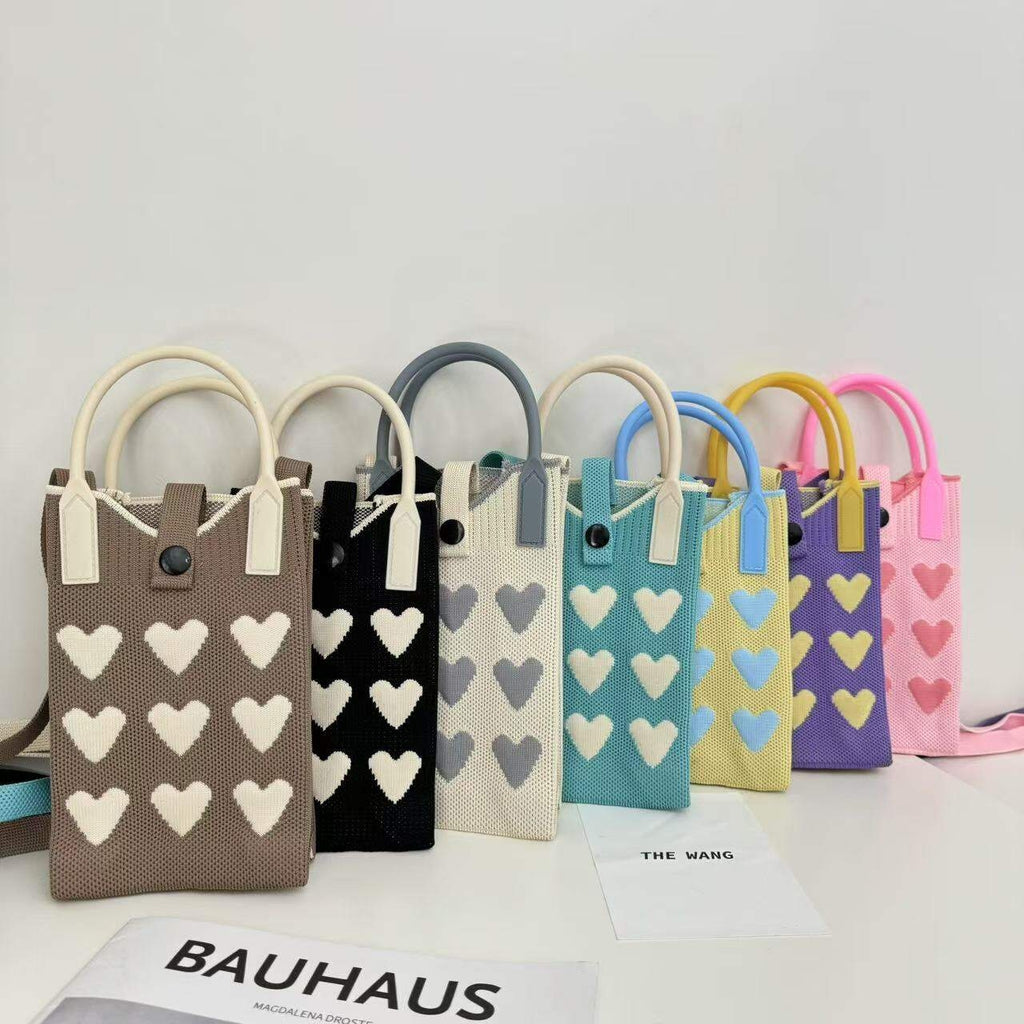 Sling Bag For Women Knitted Mini Mobile Phone Square Small Crossbody Cute sling Bags 3669