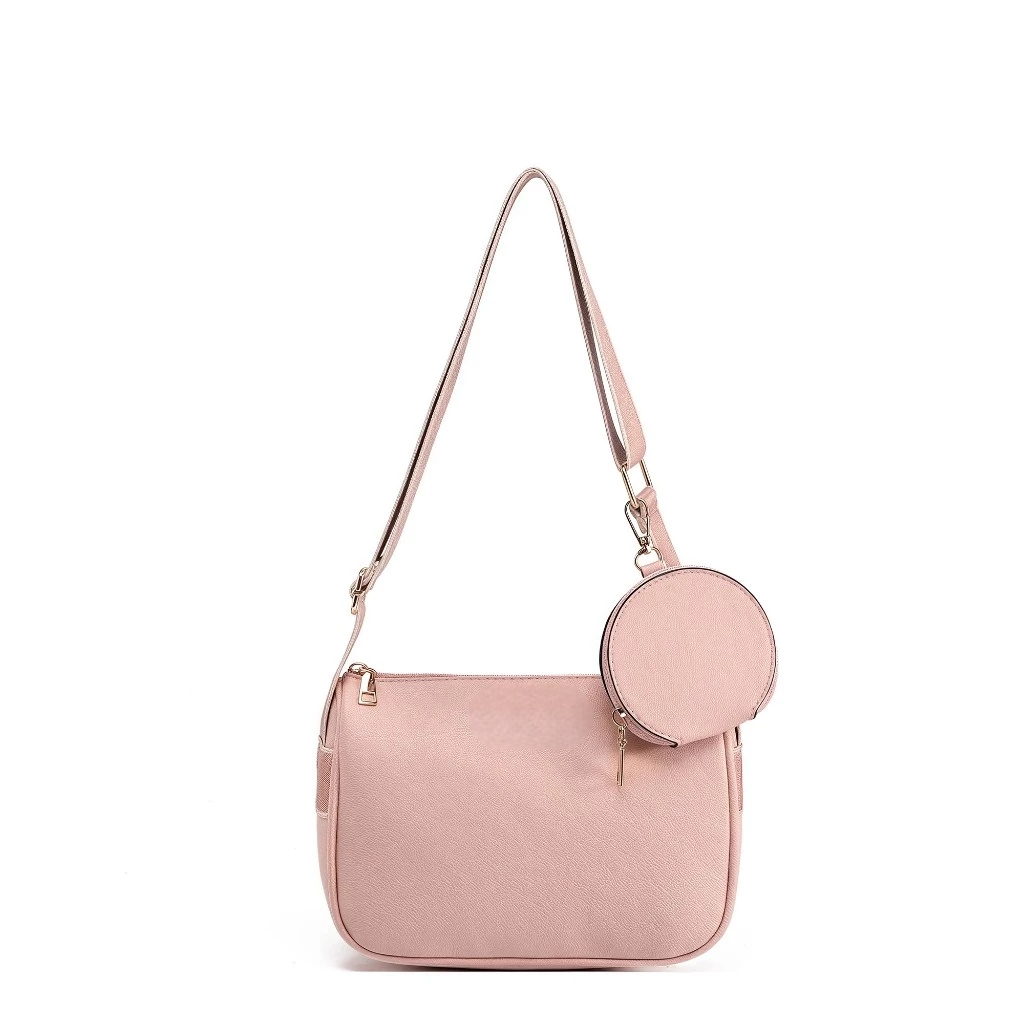 2in1 Sling Bag for Woman PU Leather Crossbody with Mini Pouch #3663