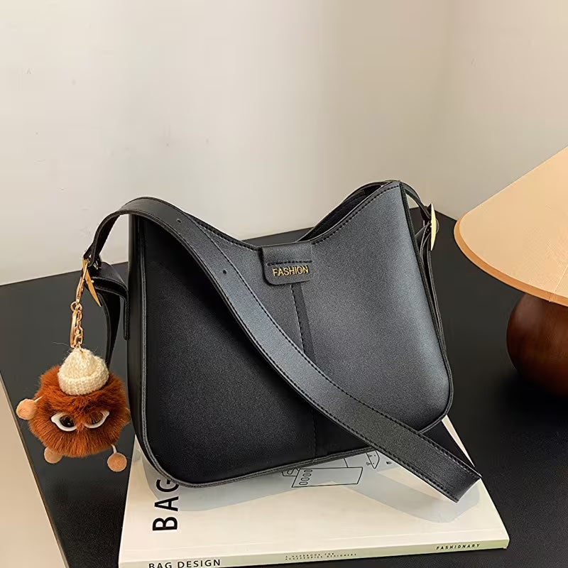 Sling Bag for Woman Casual Messenger PU Leather Shoulder Bags Adjustable Strap For Students #3703