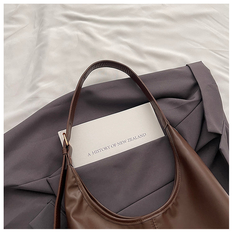 Retro Soft Leather Women Shoulder Bag Large Capacity Office College Bags 3619