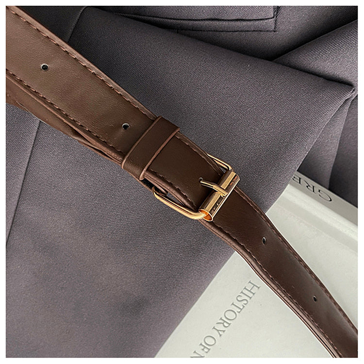 Retro Soft Leather Women Shoulder Bag Large Capacity Office College Bags 3619