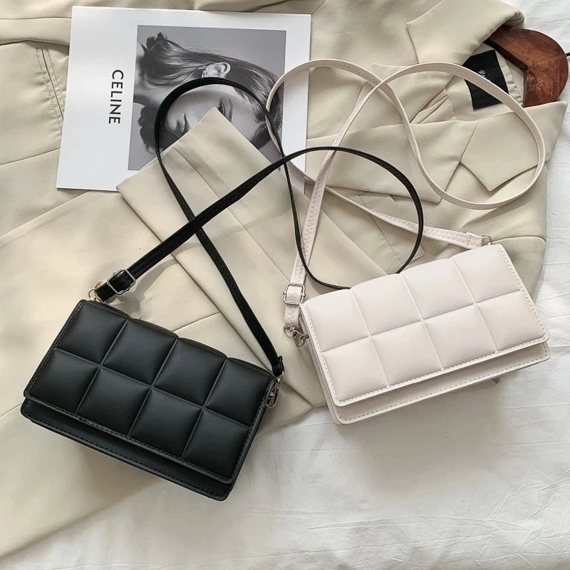 Korean Fashion Shoulder Sling Square Stripes Bag #2897