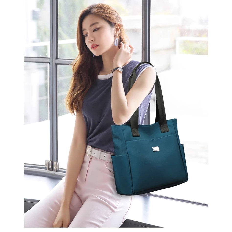 New Korean Fashion Handbag Mom Women's bag canvas high-end texture Large capacity Shoulder #3515