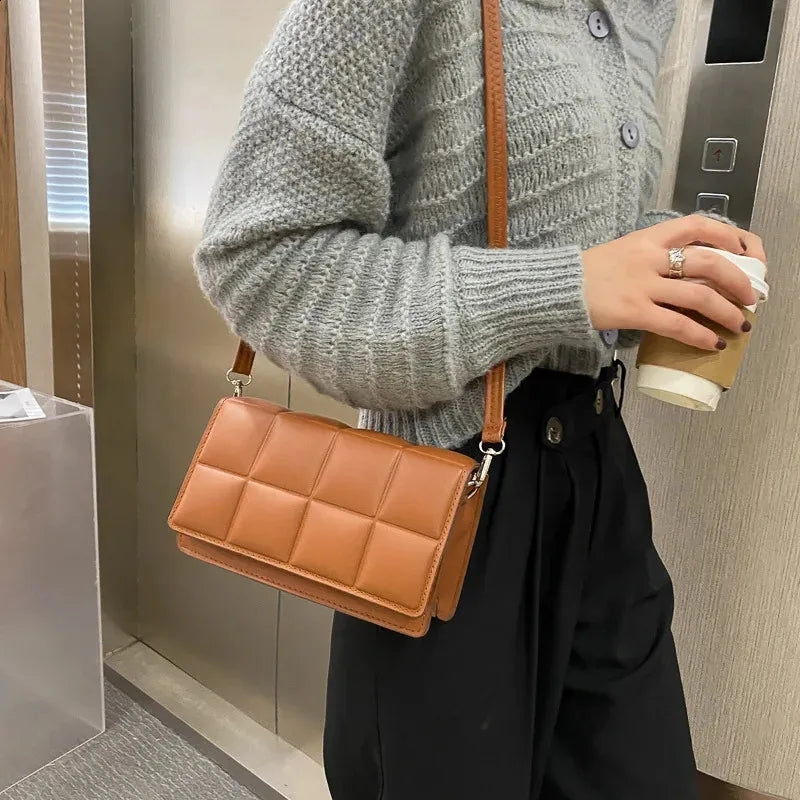 Korean Fashion Shoulder Sling Square Stripes Bag #2897