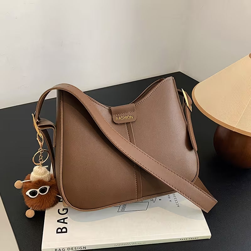 Sling Bag for Woman Casual Messenger PU Leather Shoulder Bags Adjustable Strap For Students #3703