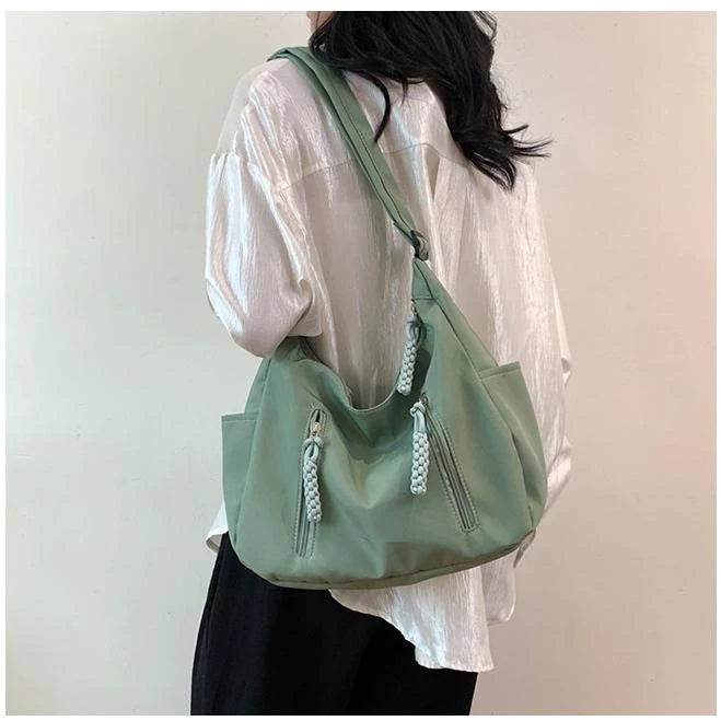 Crossbody Bag for Men and Women Nylon Messenger Bags Multiple Pockets Student 3627